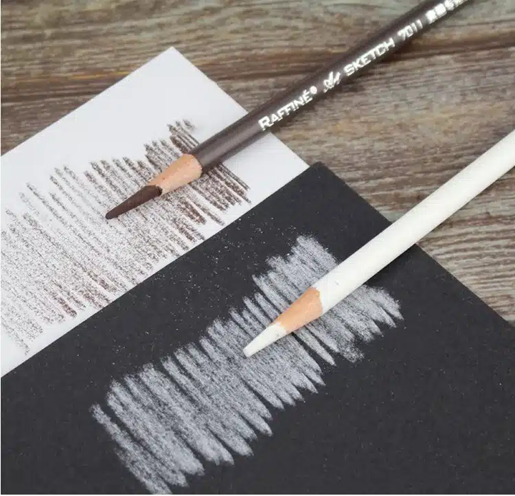 1Piece Art Soft Drawing Pencils Standard Brown/White Professional Sketching Painting Pencils For Student School Art Supplies 4