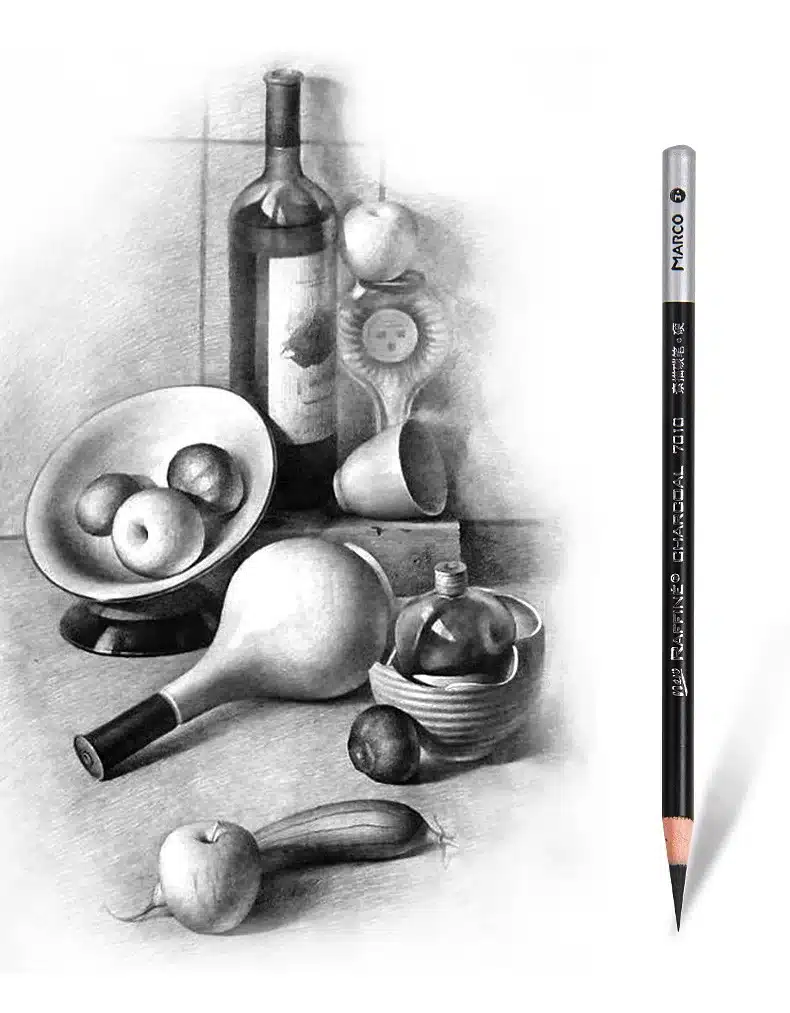 1Piece Art Soft Drawing Pencils Standard Brown/White Professional Sketching Painting Pencils For Student School Art Supplies 10