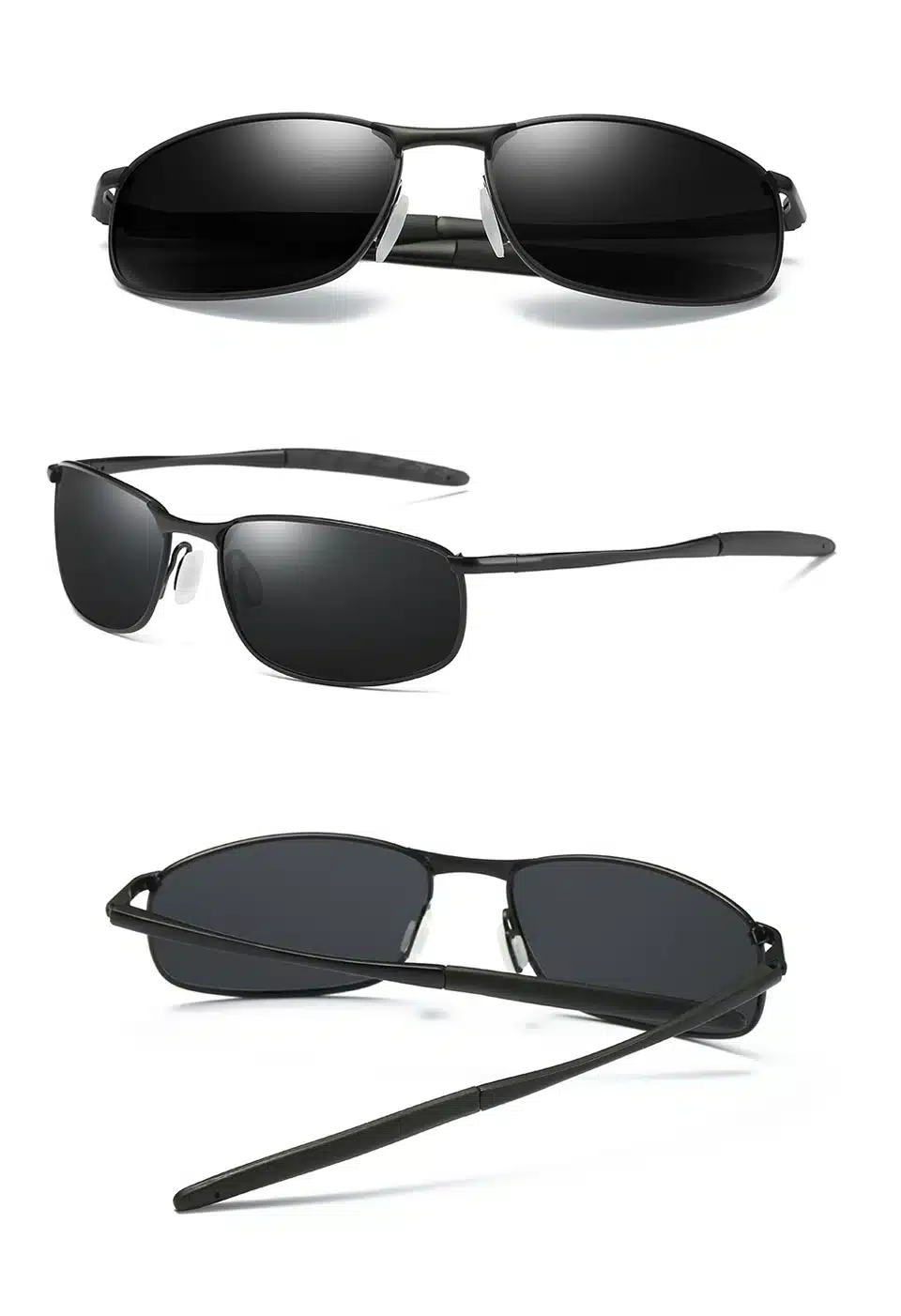 VCKA Polarized Sunglasses Men Brand Designer Rectangle Rectangle Sunglass Mens Driving Sun Glasses oculos de sol UV400 Eyewear 6
