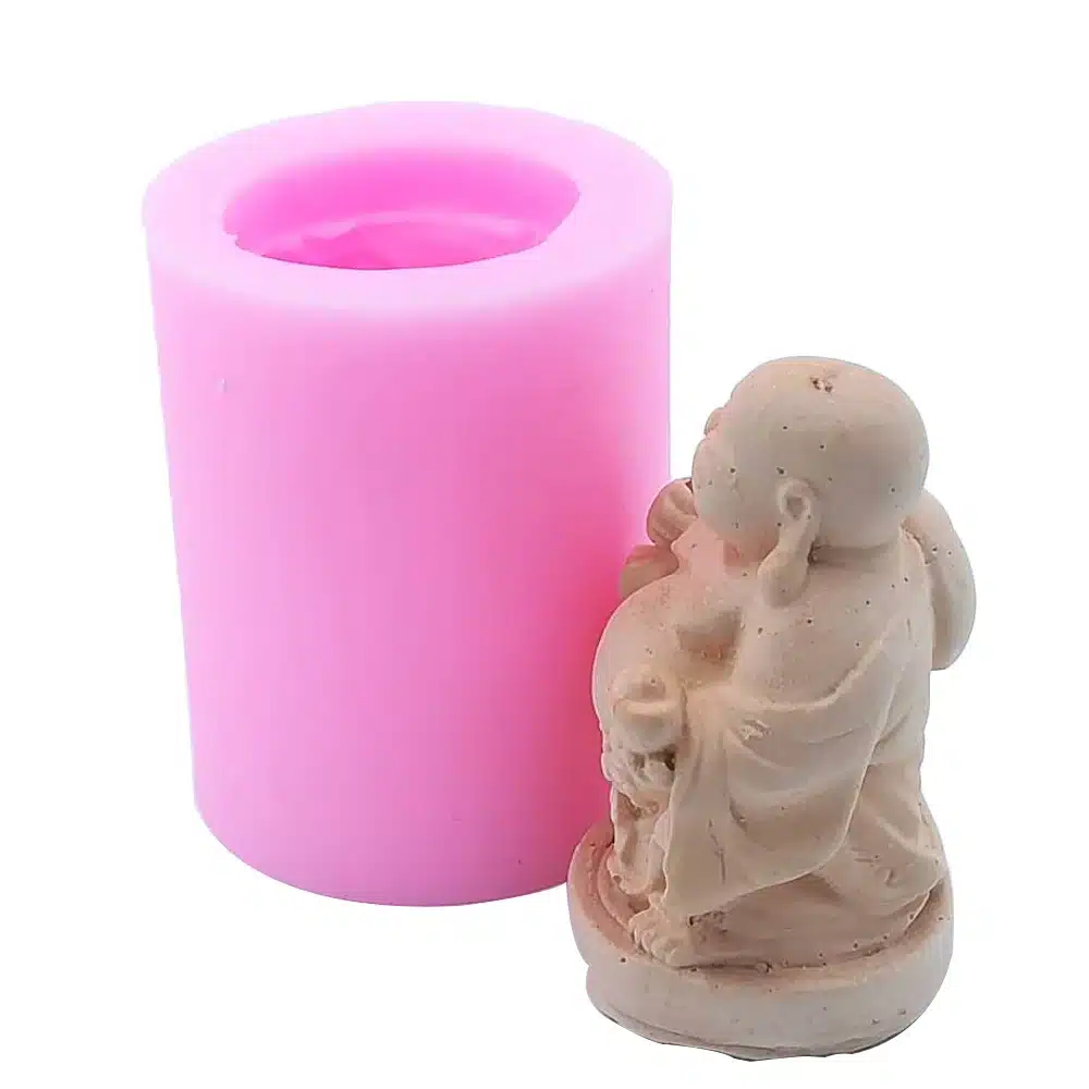 Chinese Buddha Silicone Soap Mold Candle Mold Food Grade Silicone Mold 3D Chocolate Molds 10