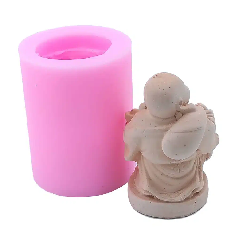 Chinese Buddha Silicone Soap Mold Candle Mold Food Grade Silicone Mold 3D Chocolate Molds 11