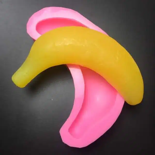 DIY Handmade soap molds Craft Art Silicone Soap mold Fruit Banana candle molds sugar craft tools silicone mold chocolate mould 1