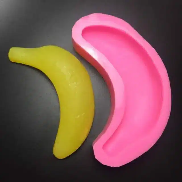 DIY Handmade soap molds Craft Art Silicone Soap mold Fruit Banana candle molds sugar craft tools silicone mold chocolate mould 2