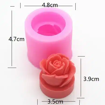 Rose chocolate mold silicone candle mold soap mold 2