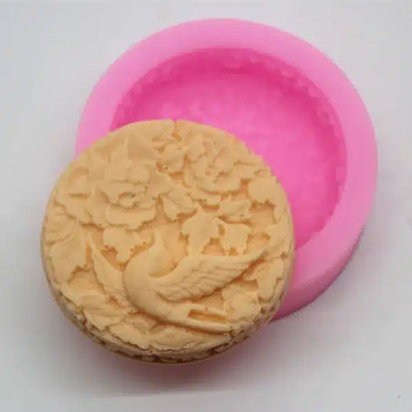 Silicone mold bird love flower handmade soap candle mold Chocolate Fondant cake mould Baking mold DIY tools 1