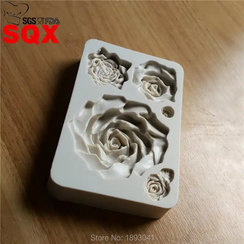 5 kinds of styles 3D rose silicone mold, silica gel mold, silicon candle molds, silicone mold custom wholesale SQ16327 10