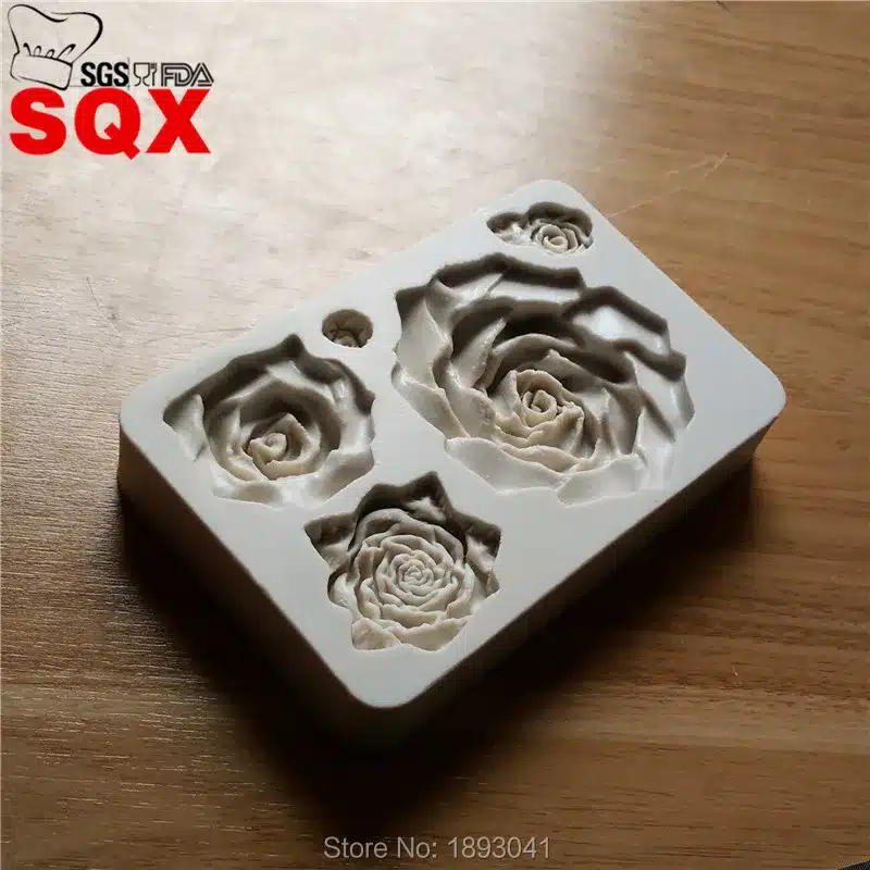 5 kinds of styles 3D rose silicone mold, silica gel mold, silicon candle molds, silicone mold custom wholesale SQ16327 11