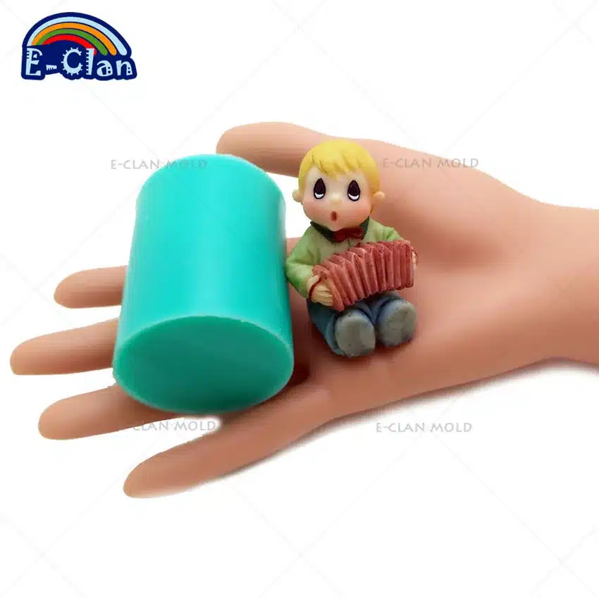 Accordion baby candle mold cake decorating tools soap molds cake form baking tool boy chocolate mould cake tools S0482BB25 6