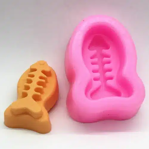 Silicone mold Fish bone handmade soap candle mold Chocolate Fondant cake mould Baking mold DIY tools 1