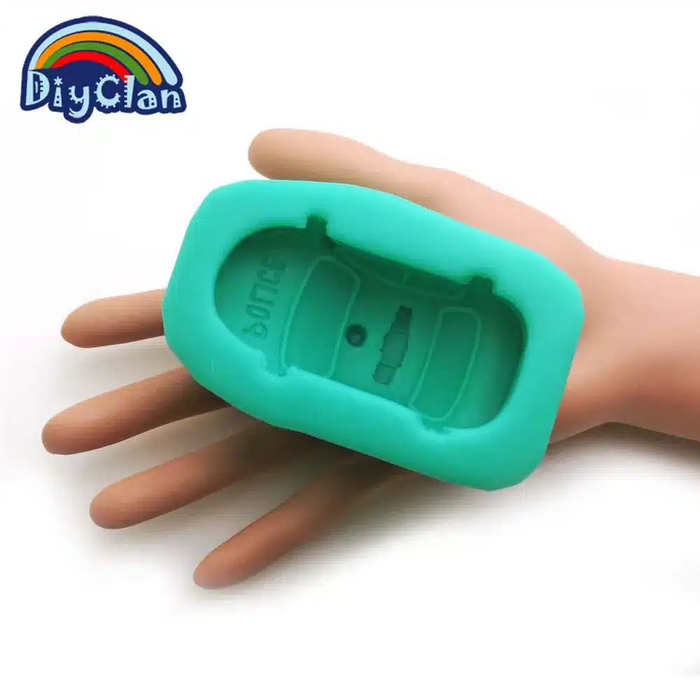Handmade DIY silicone decorative car moulding 3D polic car style soap salt sculpture candle resin form food grade mold S0008XC25 15