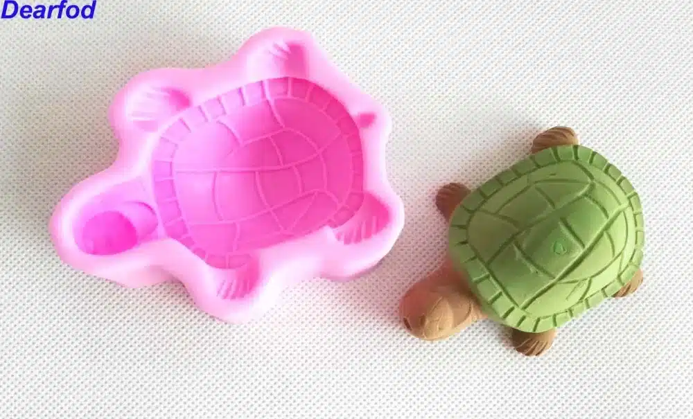 9747 Turtle Shape Fondant Silicone Mold for Soap Candle and Chocolate make and Cake Decoration Kitchenware DIY Tool 2