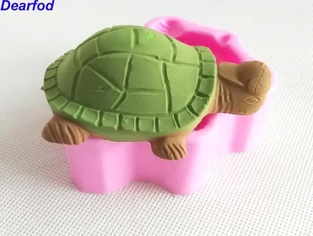9747 Turtle Shape Fondant Silicone Mold for Soap Candle and Chocolate make and Cake Decoration Kitchenware DIY Tool 3