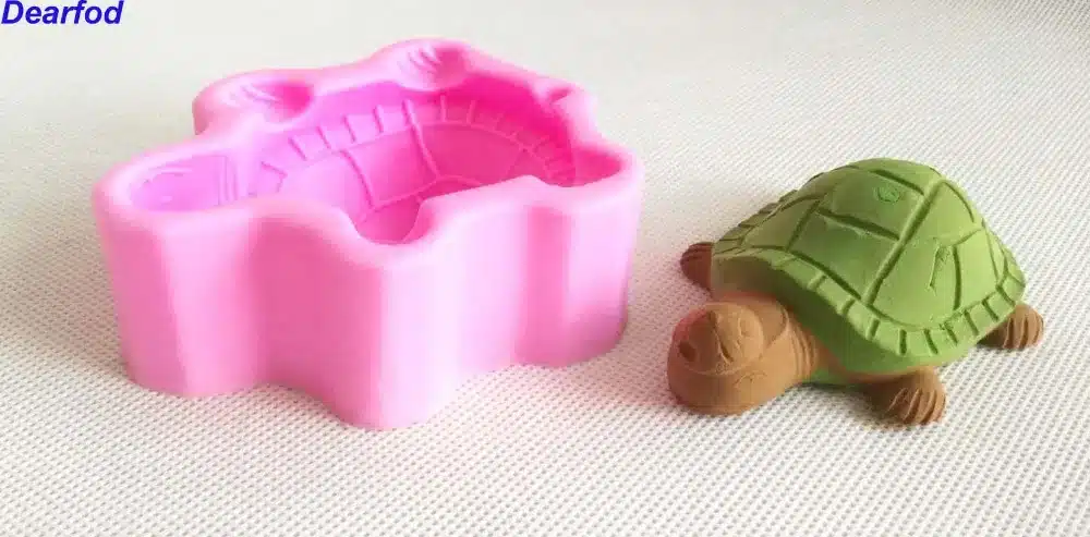 9747 Turtle Shape Fondant Silicone Mold for Soap Candle and Chocolate make and Cake Decoration Kitchenware DIY Tool 5