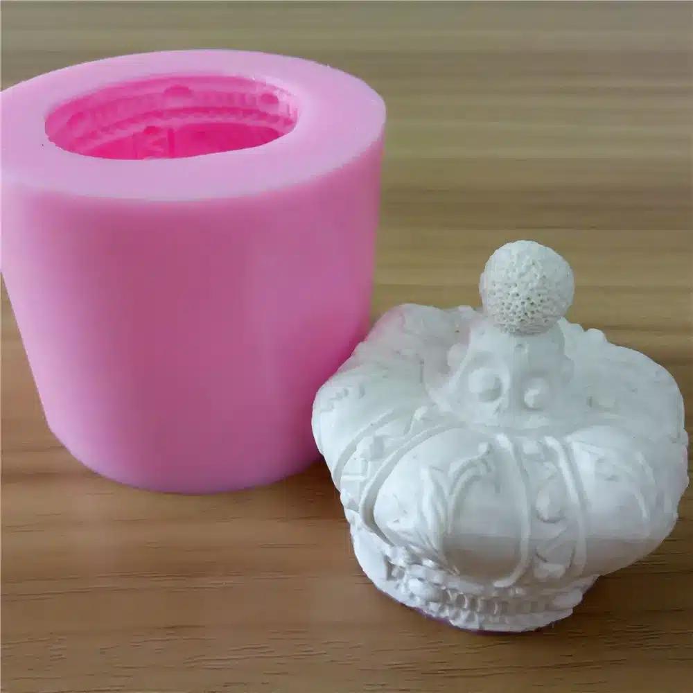 3D Crown Silicone Candle Mod Handmade Silicone Mold for Candle Soap Making 6