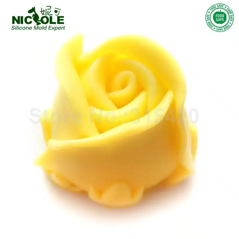 Nicole R0141 Easy Unmold Flexible 3D Rose Flower Silicone Decorative Soap Candle Molds Resin,Clay Crafts Mould 5