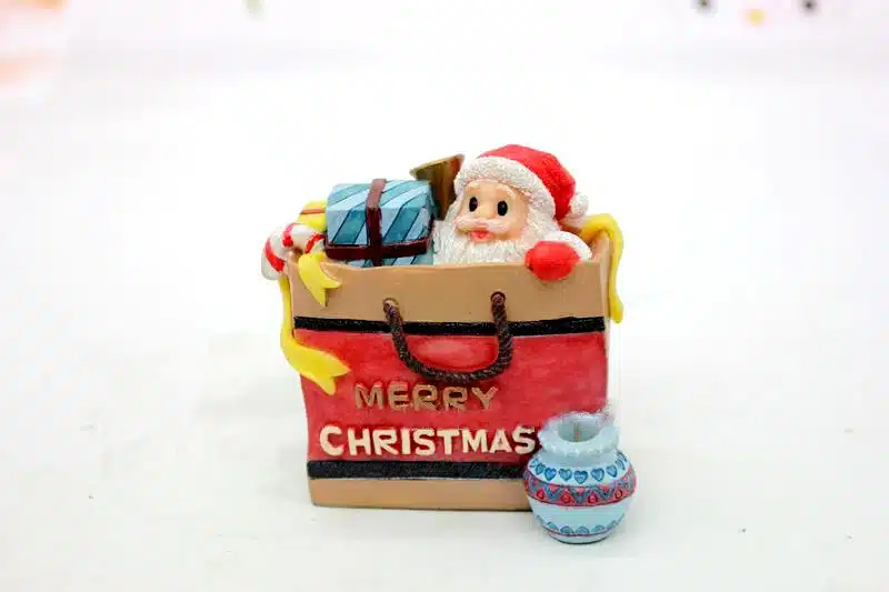 Silica gel silicone mold Christmas 3d Bag of Santa Claus and gifts candles mold handmade soap molds for Christmas decoration 2