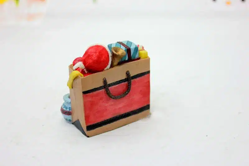 Silica gel silicone mold Christmas 3d Bag of Santa Claus and gifts candles mold handmade soap molds for Christmas decoration 4
