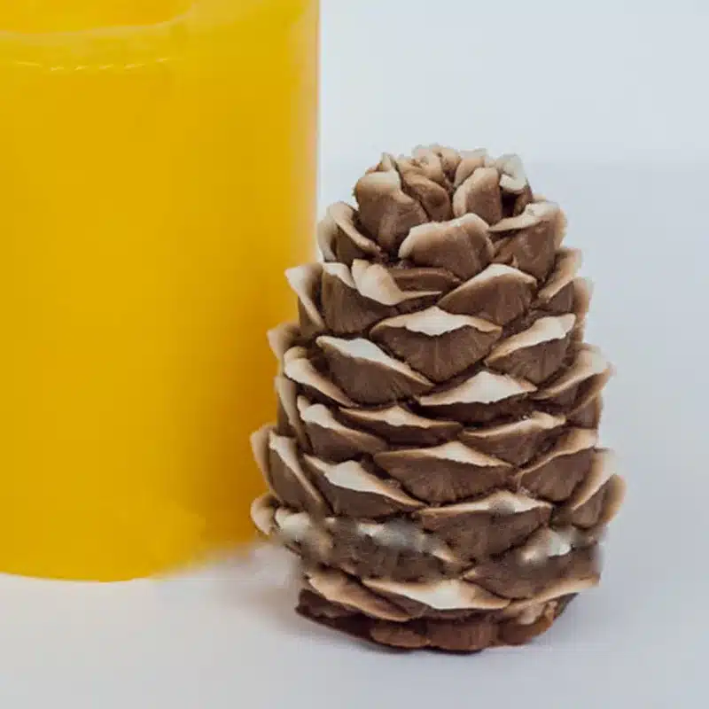 PRZY New year Silicone molds Pine cone 3D soap mold Food-grade molds for Christmas candle mould New year mold new years 1