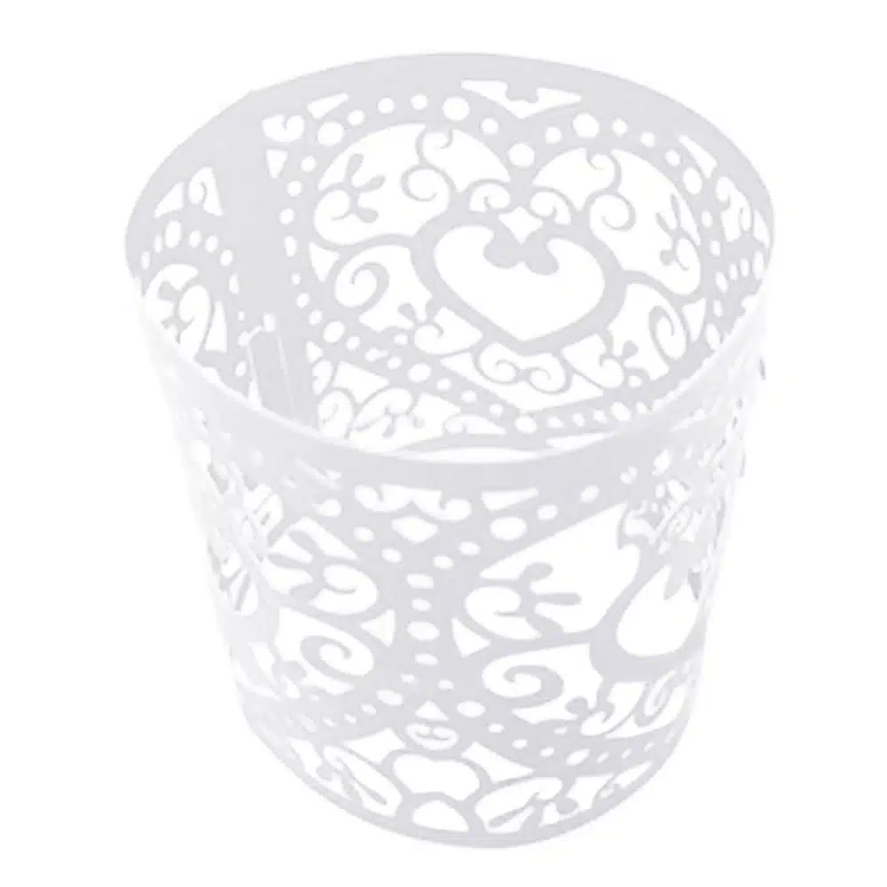 Behogar 50pcs Decorative Paper Wraps Candle Holders for Lanterns Flicking LED Tea Light Wedding Party Christmas Table Decoration 7