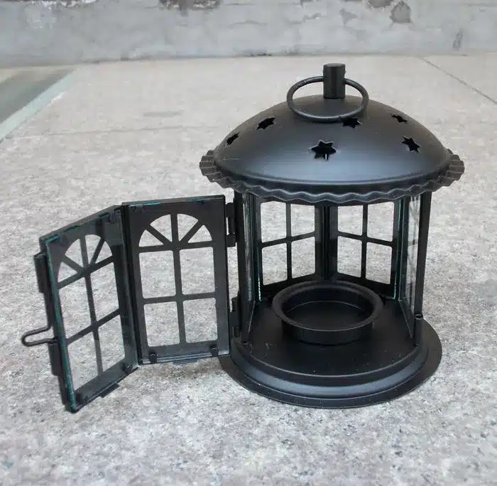 Moroccan Decor Antique Iron Star House Candlestick European Romantic Wedding Candle Holder Lantern Retro Home Decoration Sconce 12