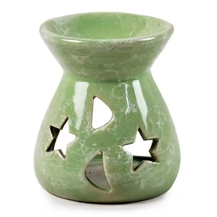 Romantic Oil Burner Fragrance Oils Aromatherapy tealight Candle Holders Simmering Granule Ceramic DC156 10