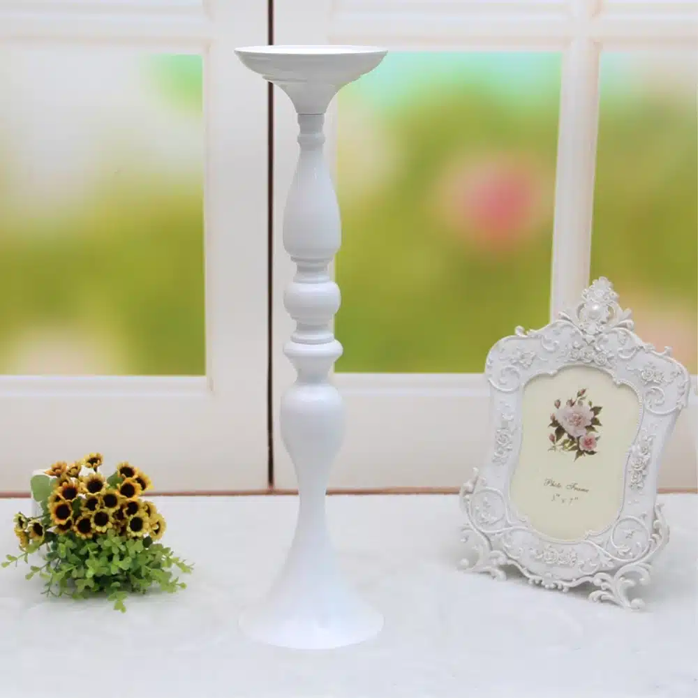 3 Colors Metal Candle Holders 50cm/20" Flower Vase Rack Candle Stick Wedding Table Centerpiece Event Road Lead Candle Stands 10