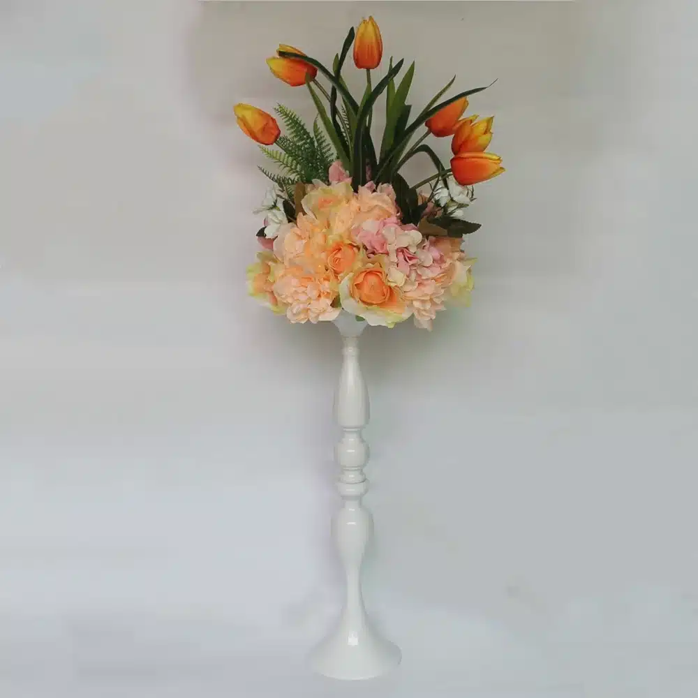 3 Colors Metal Candle Holders 50cm/20" Flower Vase Rack Candle Stick Wedding Table Centerpiece Event Road Lead Candle Stands 11