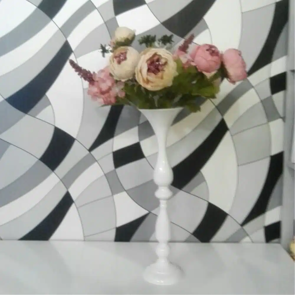 3 Colors Metal Candle Holders 50cm/20" Flower Vase Rack Candle Stick Wedding Table Centerpiece Event Road Lead Candle Stands 12