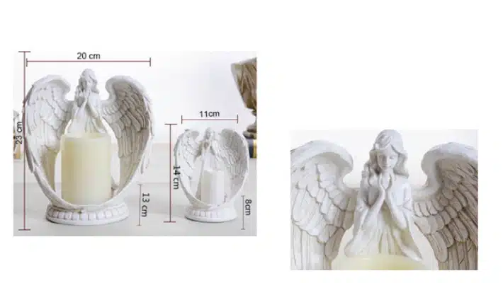 Vintage Candlestick Angel Candle Holders Retro Home Decor Ornament Room Wedding Decoration ElimElim 11
