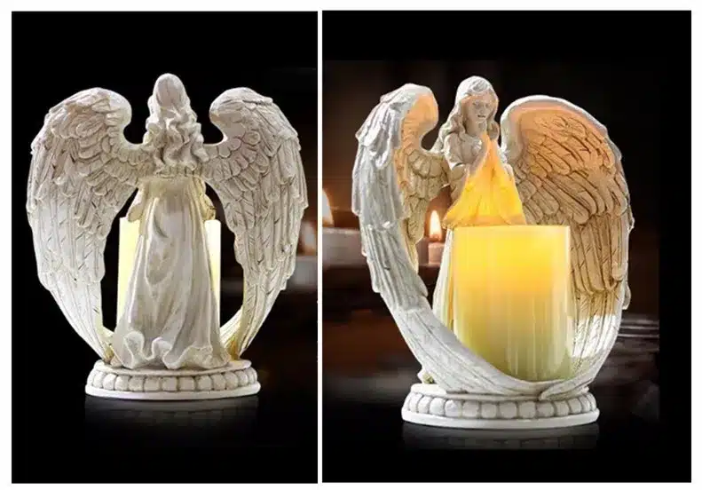 Vintage Candlestick Angel Candle Holders Retro Home Decor Ornament Room Wedding Decoration ElimElim 14