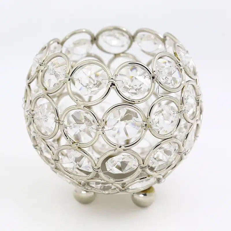 Gold candle holders crystal ball candlestick 8cm candle lantern candelabra home decorative wedding new year party decoration 7