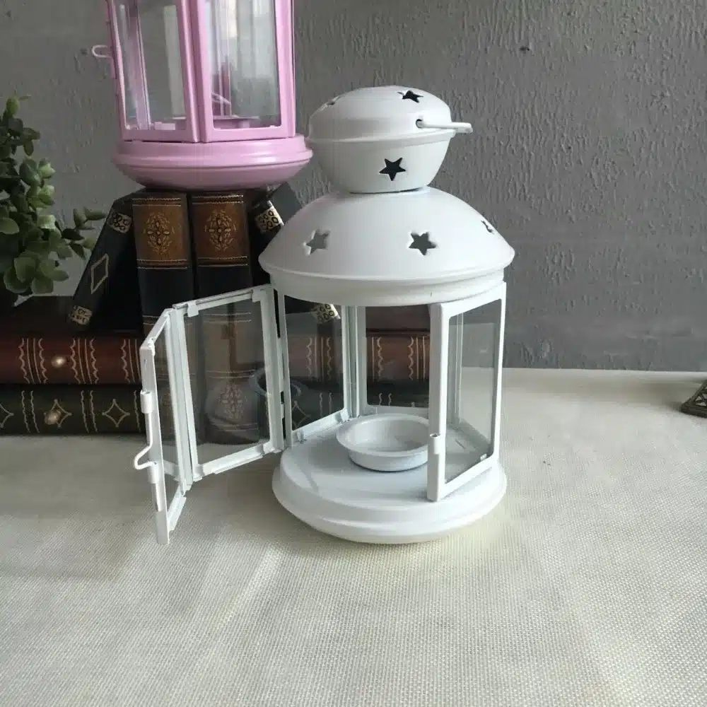 1PC New European Iron Candlestick Star Pendant Lantern Decorations Models Candle Holder ME 012 7