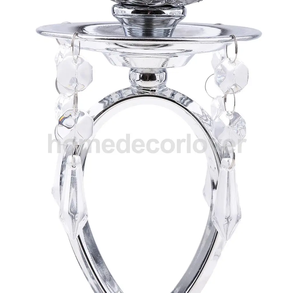 Wedding Holiday Party Tealight Candle Holder Candelabra 3-Arm Wedding Party Table Centerpiece Home Decor 5