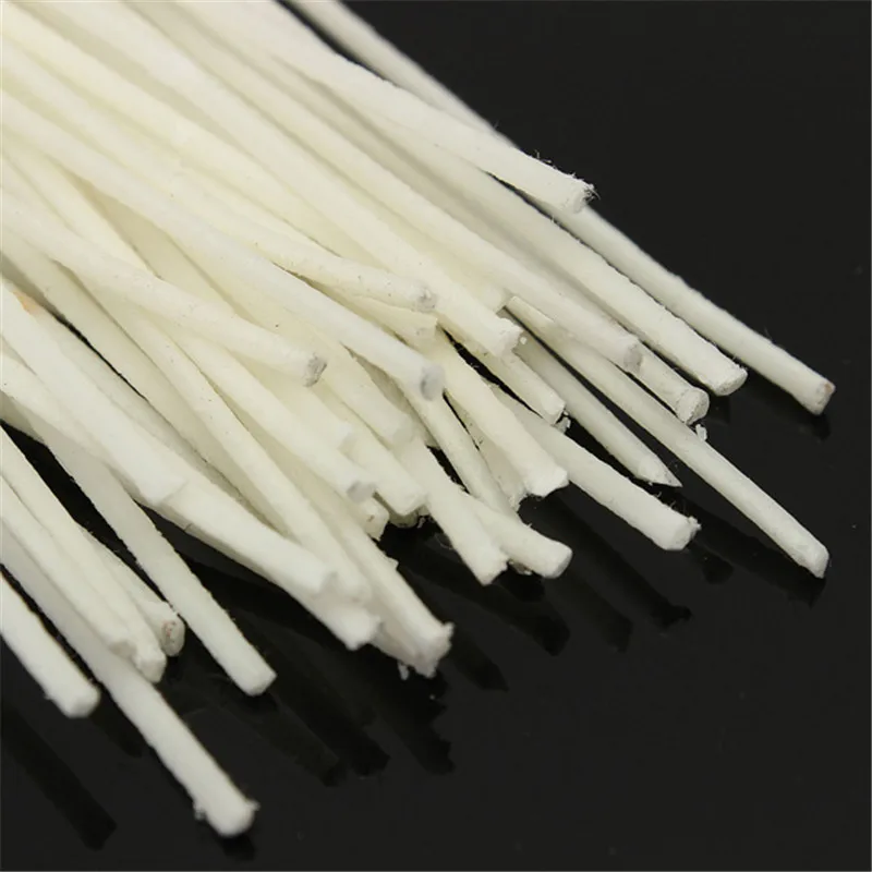 100Pcs/set 120mm Candle Wick Pre Waxed Candle Wick With Sustainers Cotton Coreless Candle Wicks Cotton Making Material 8