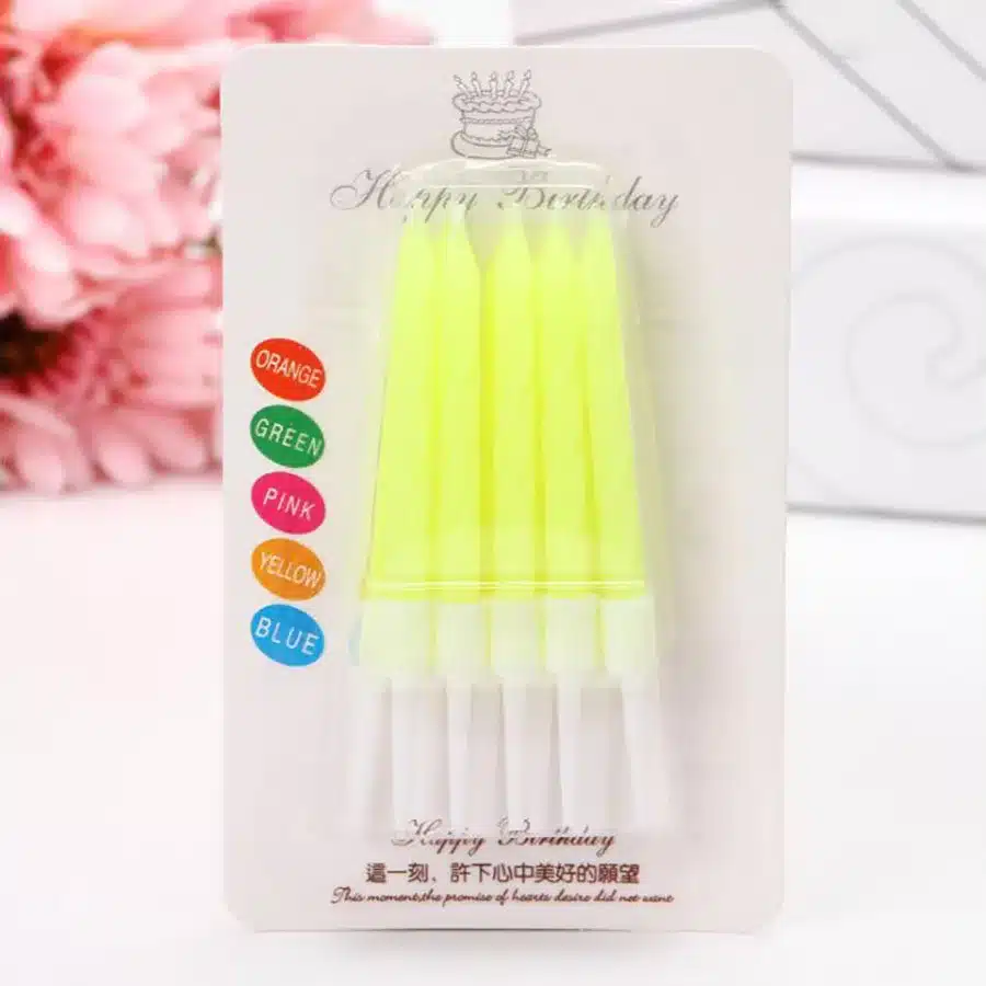 10pcs/lot Coloful Birthday Candles Christmas Birthday Party Cake Decorations Wedding Baby Shower New Year Decorations Candle 16
