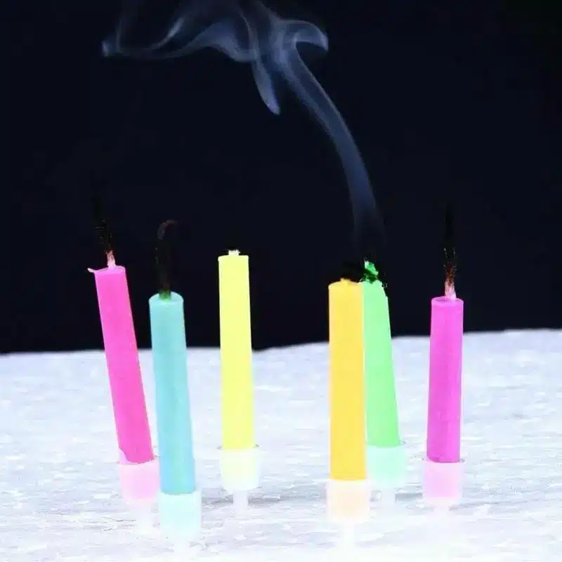 12pcs/box Multicolour Flame Candles Colorful Wedding Party Birthday Cake Candles Home Decoration Party Supplies FES7072 c 16