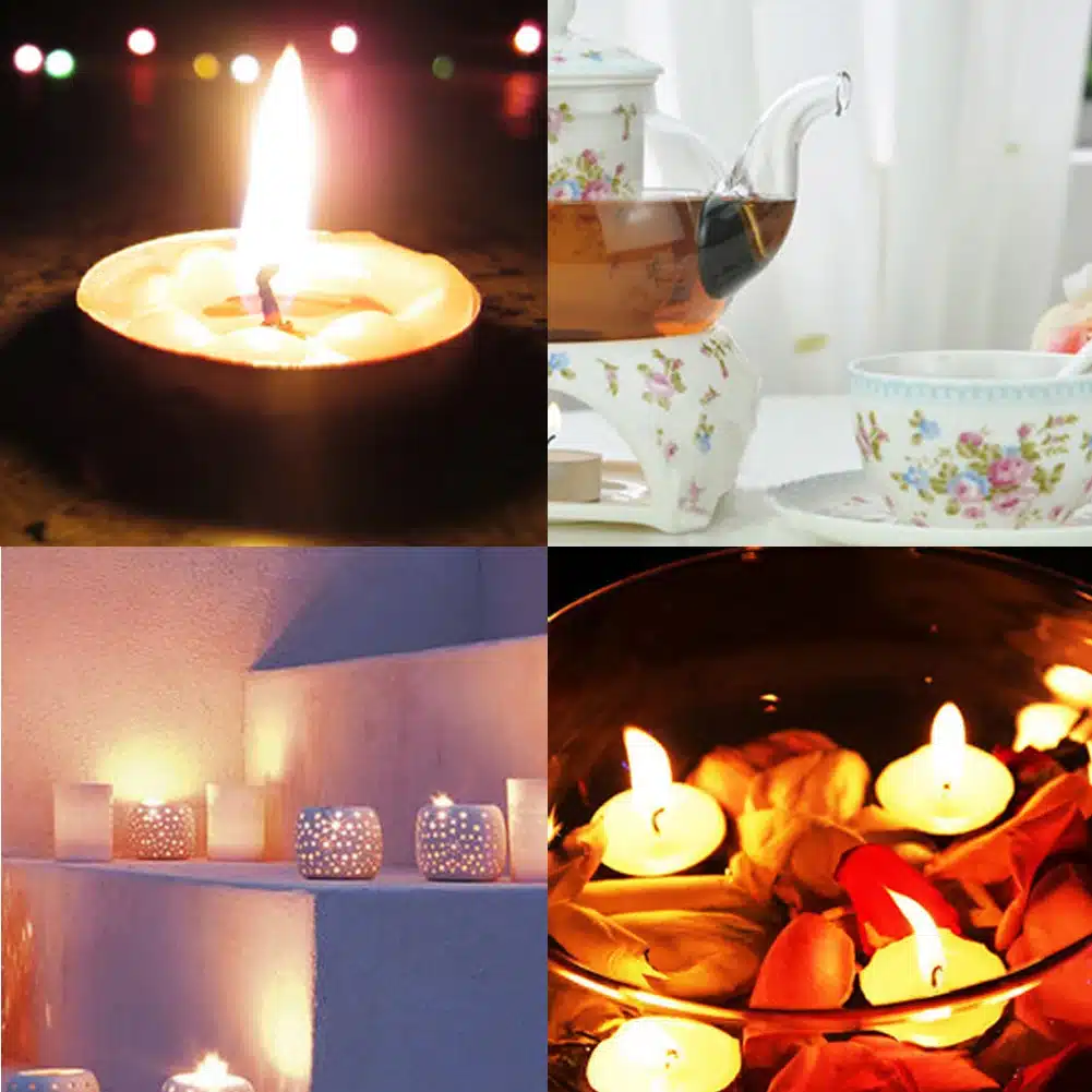 Flameless Candles Light For Wedding Decoration Romantic Party Holiday Smoke Scented Tasteless Tea Candles 10