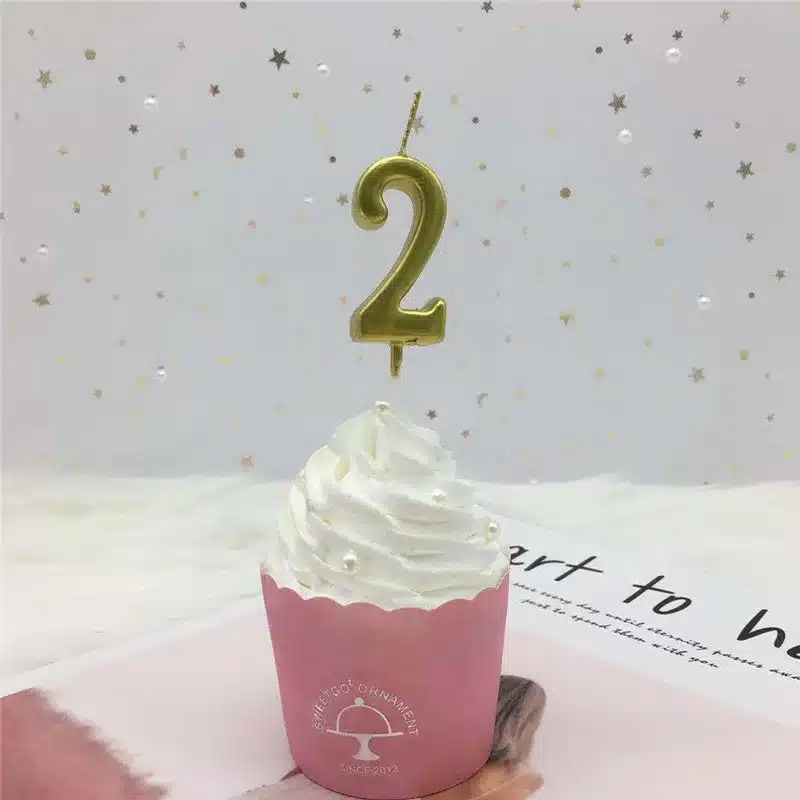 1pc Silver Gold Candles For Happy Birthday Party Decorations Kids Adult 0-9 Number Candles Cake Cupcake Topper Party Supplies 11