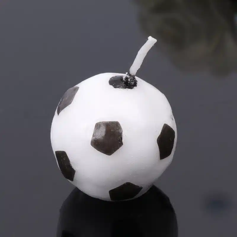 Newest 6Pcs/Set Soccer Ball Football Birthday Party Cake Candles Decorations Supplies Tool 12