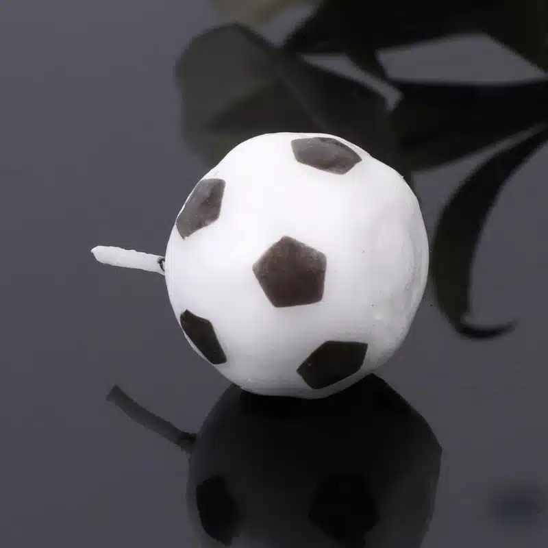 Newest 6Pcs/Set Soccer Ball Football Birthday Party Cake Candles Decorations Supplies Tool 13