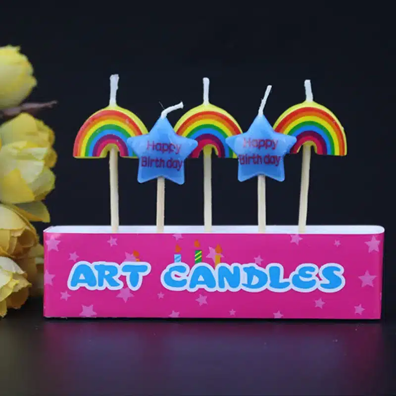 Home Decor Cartoon Craft Cake Topper Candles Children Party Safe Flames Festivals Birthday Candle Kid Gift 10