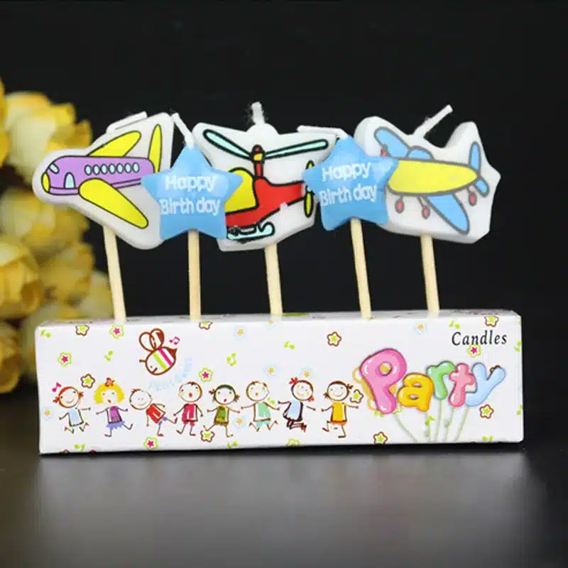 Home Decor Cartoon Craft Cake Topper Candles Children Party Safe Flames Festivals Birthday Candle Kid Gift 12