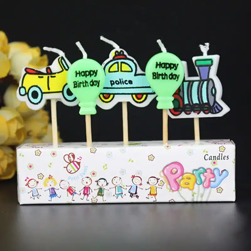 Home Decor Cartoon Craft Cake Topper Candles Children Party Safe Flames Festivals Birthday Candle Kid Gift 13