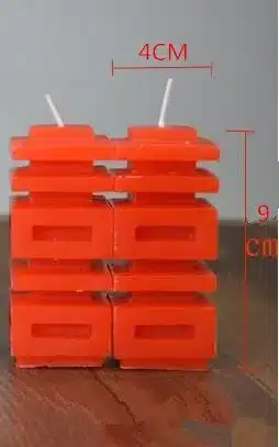 1 Pair Joyful Red Double Happiness Smokeless Candles Jubilant Wedding Supplies Romantic Bridal Chamber Candle Light for 48 Hours 11