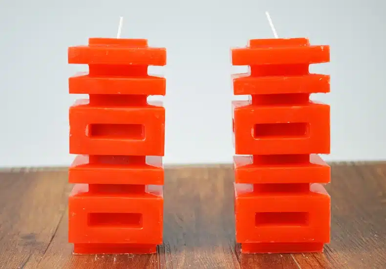 1 Pair Joyful Red Double Happiness Smokeless Candles Jubilant Wedding Supplies Romantic Bridal Chamber Candle Light for 48 Hours 16