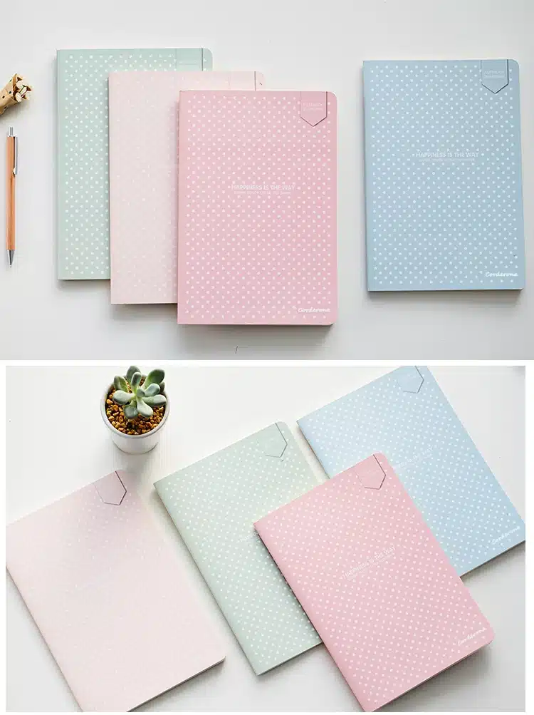 Dot Grid Notebook Stationery Lattice Creative Journaling Book Simple Soft Cover Dotted Bullet Journal Bujo 9