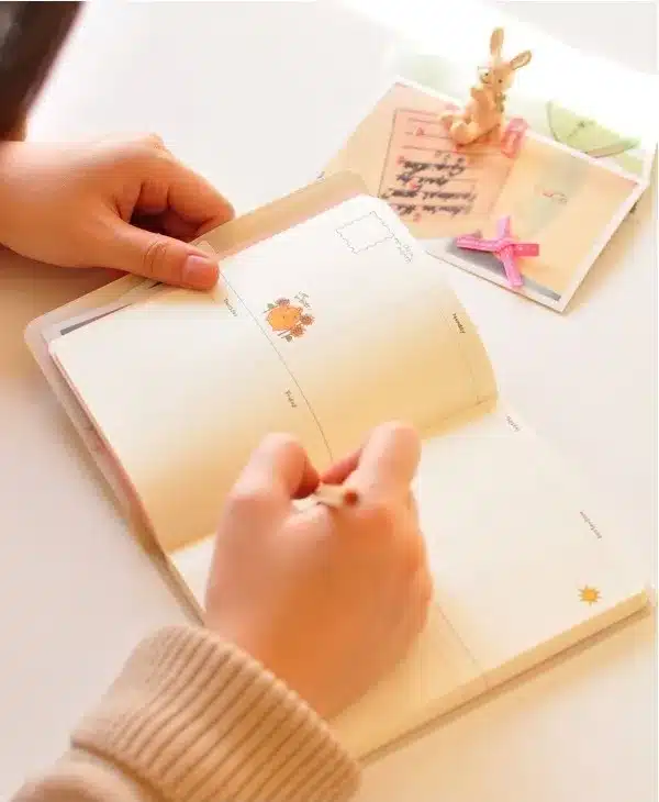 "Molang Rabbit" Cute 2019 Monthly Weekly Planner Agenda Organizer Faux Leather Diary Journal Study Notebook 28