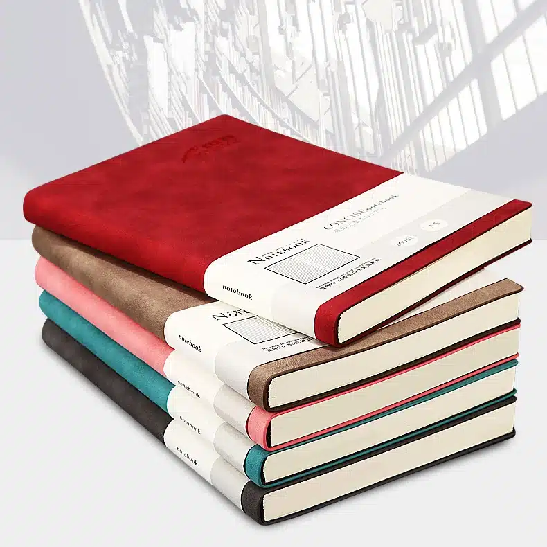 Bullet Journal Notebook stationery Leather business meeting record A5 Paper Diary Notepad Planners School agenda Gift office 13