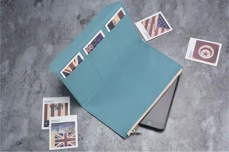Fromthenon Vintage Storage Bag For Midori Travelers Notebook Zipper Pocket Retro Canvas Card Holder File bag School Stationery 14