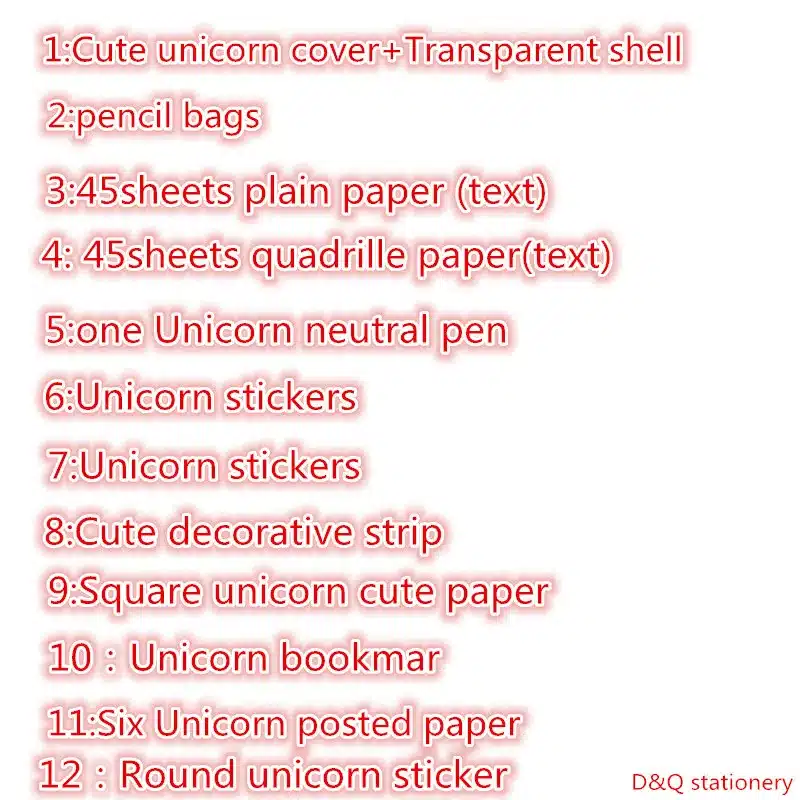 2019 INS Unicorn Planner Book Suit A6 Spiral Notebook Hand-book Students' Supply Office Stationery Learning Gift for Girl 3